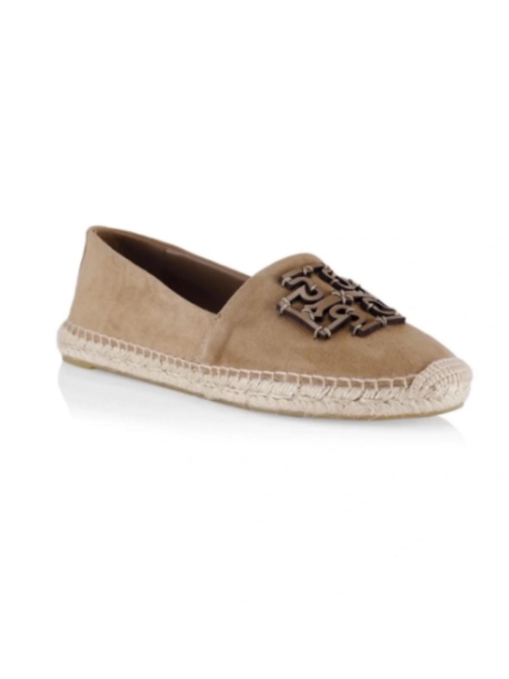 Tory Burch Ines Logo Suede Espadrilles | 8